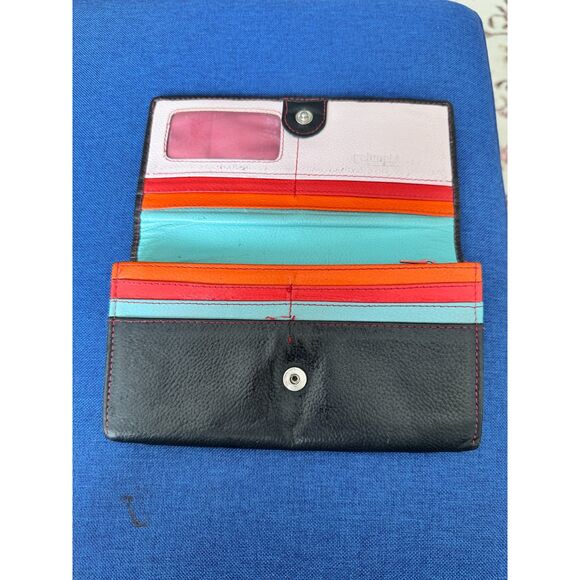 Golunski Wallet Fold Over Flap Leather w/ Card Pockets Interior Coin Compartment - Picture 2 of 6